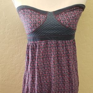 Roxy strapless knit summer dress,  size large.